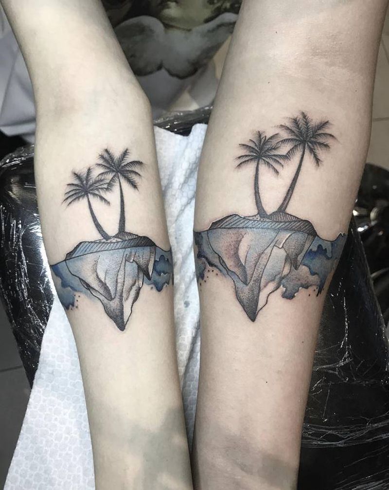 情侣纹身图片_手臂纹身图案