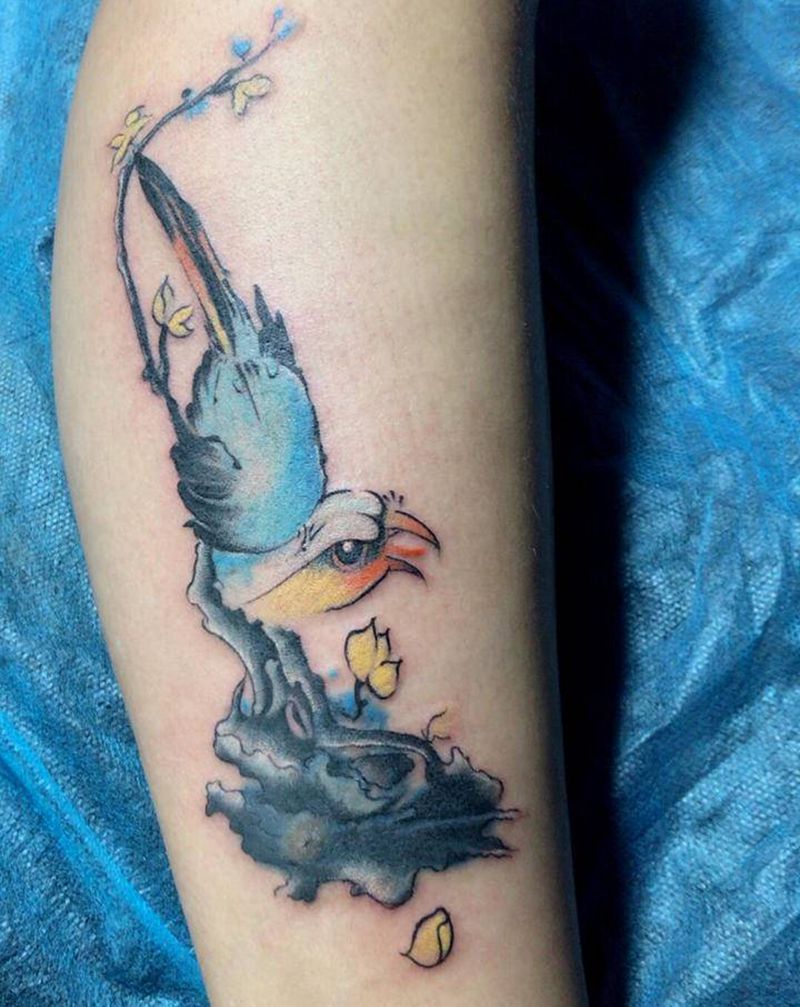 遮盖纹身图片_腿部纹身图案