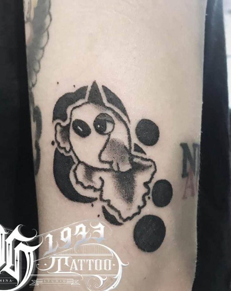 金鱼纹身图片_点刺几何神奇宝贝鱼金鱼纹身图案