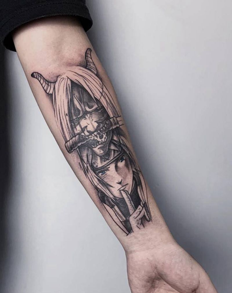 动漫纹身图片_手臂纹身图案