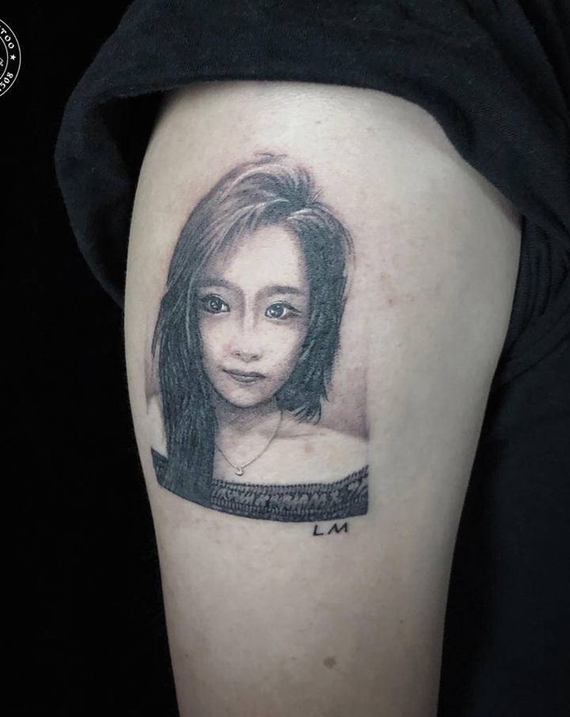 肖像纹身图片_手臂纹身图案