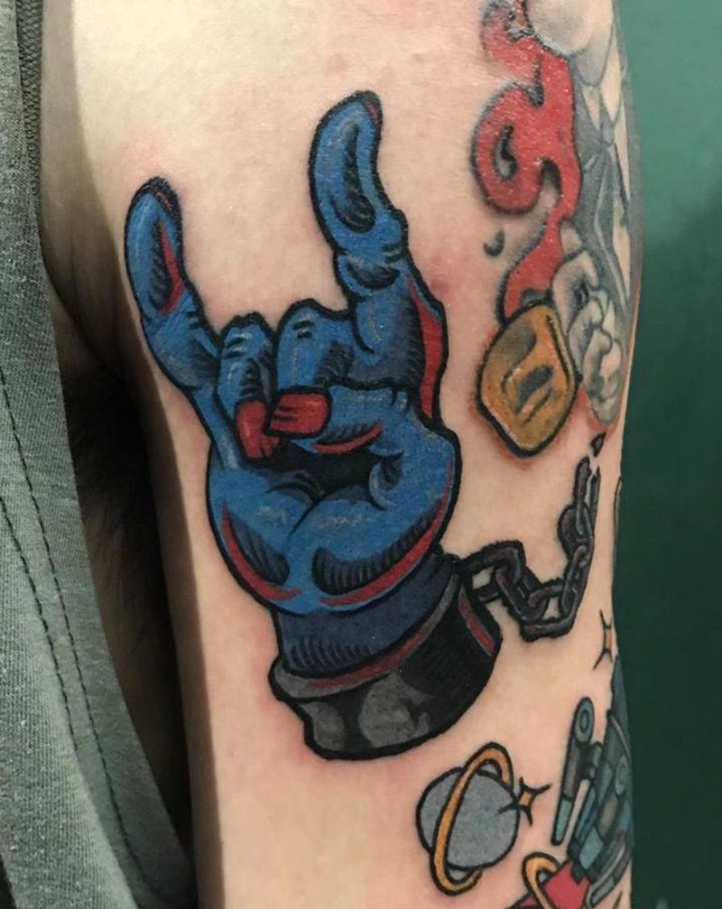 小图拼接纹身图片_手臂纹身图案