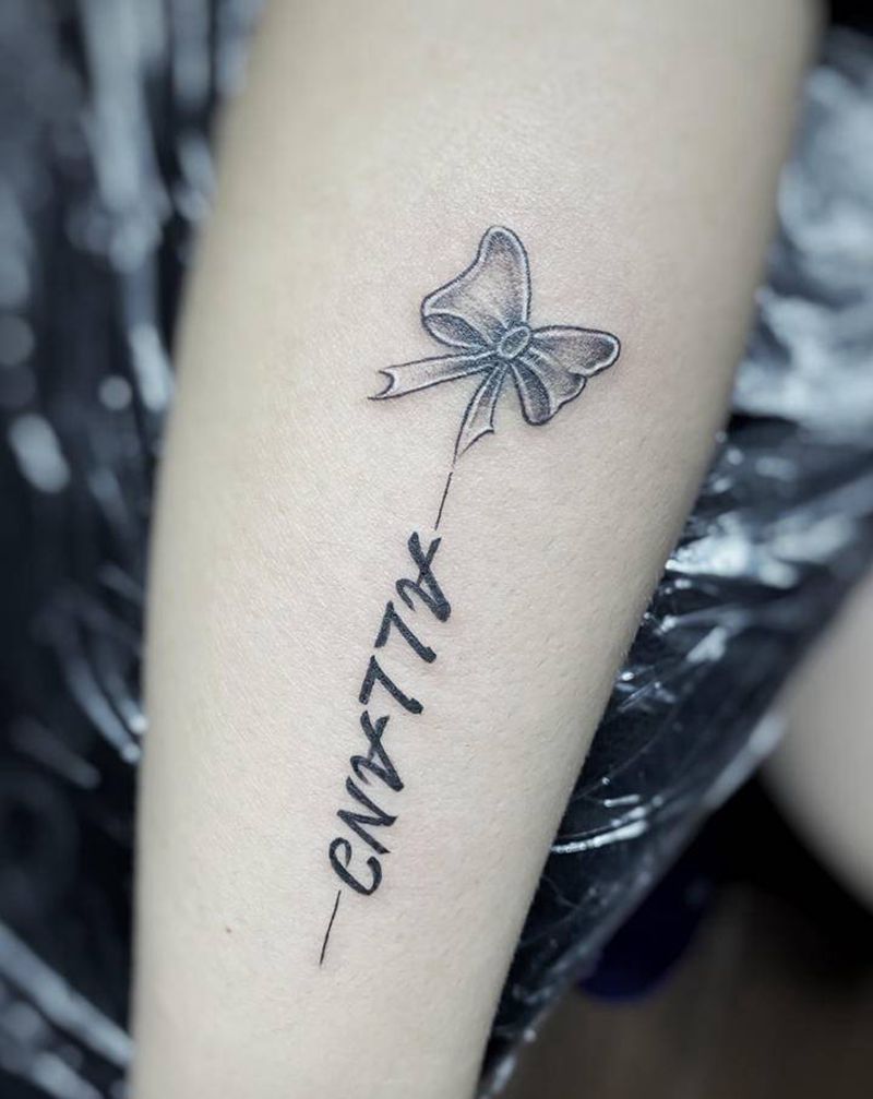 近期之小清新纹身图片_手臂脚部花体字英文小清新纹身图案