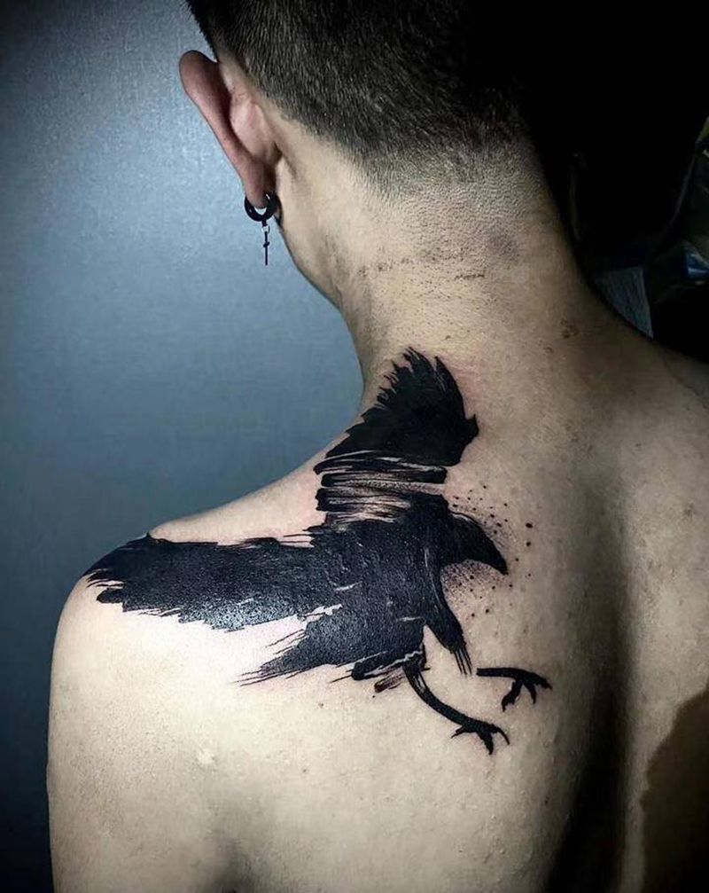 遮盖作品纹身图片_肩部图腾纹身图案