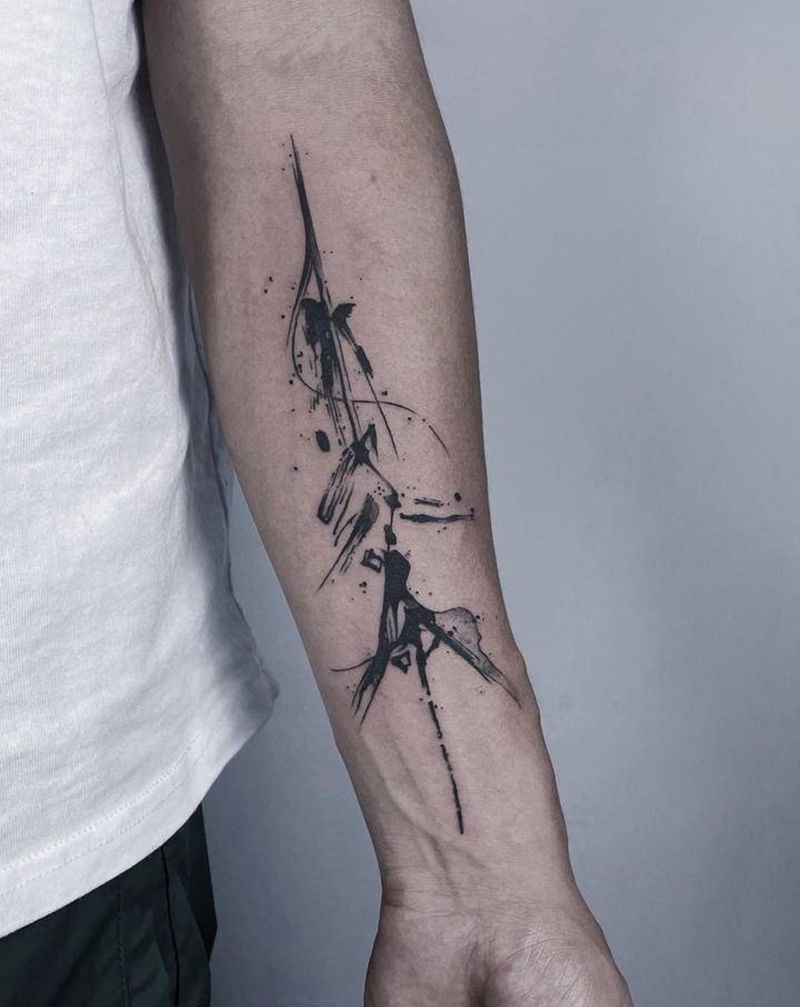 中国文字纹身图片_手臂纹身图案