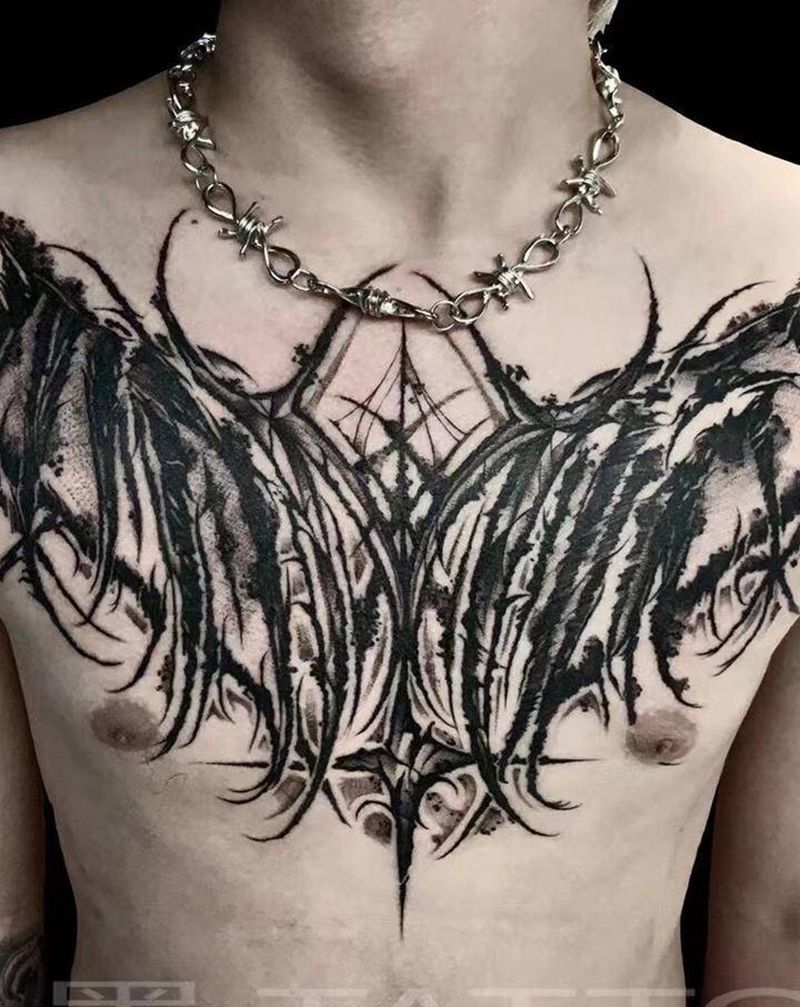 暗黑花体纹身图片_花体字纹身图案