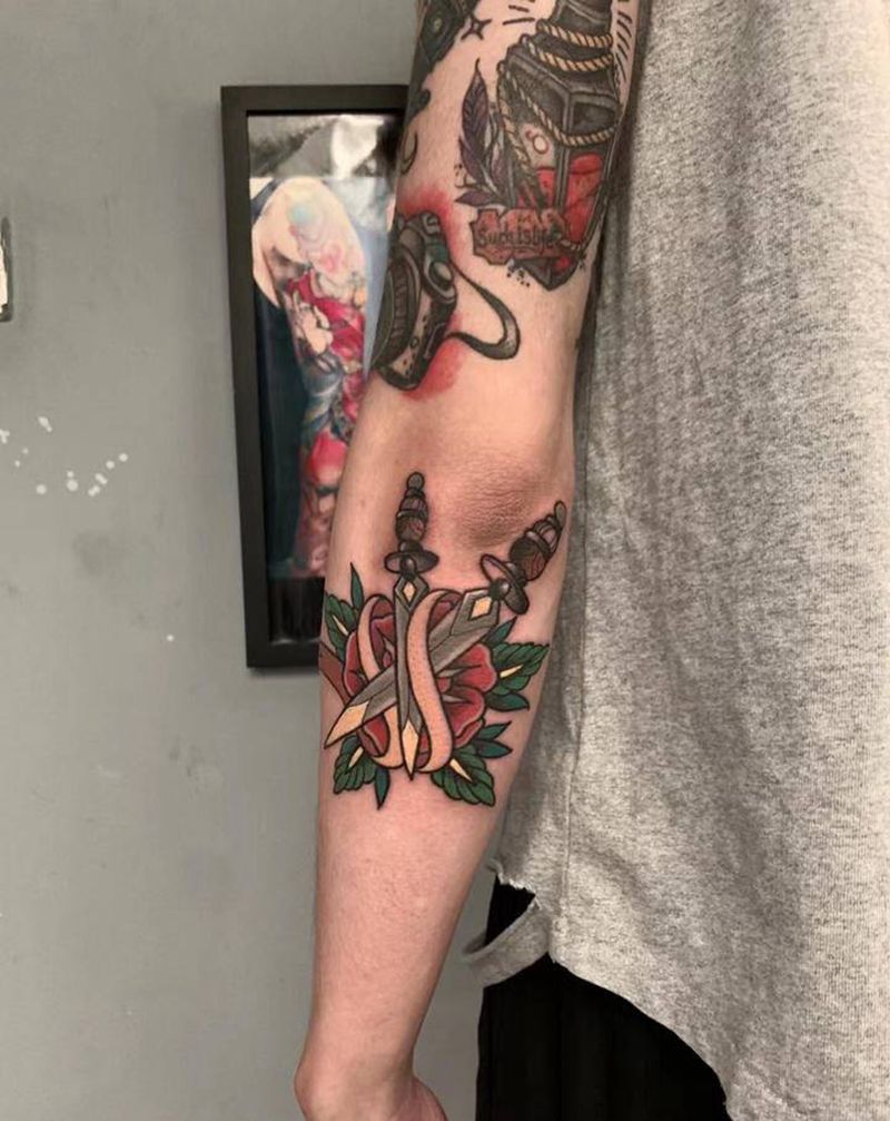 原创oldschool 花纹身图片_Old School纹身图案