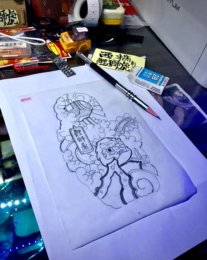 连连纹身图片_手臂纹身图案