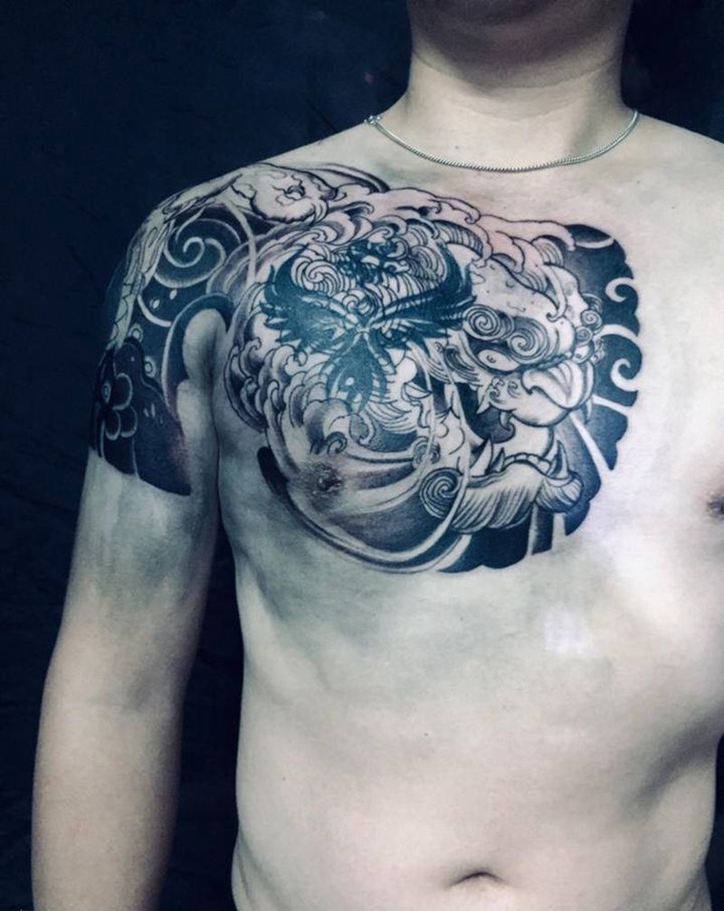 遮盖未完待续纹身图片_手臂胸部纹身图案