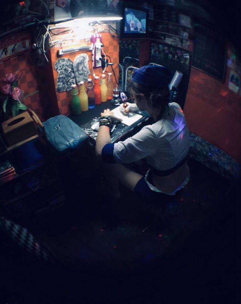 带课纹身图片_手臂纹身图案