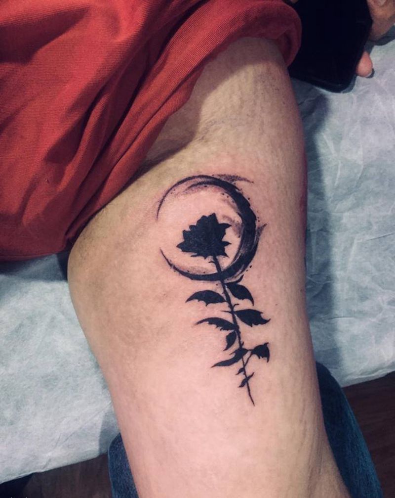 花纹身图片_手臂纹身图案