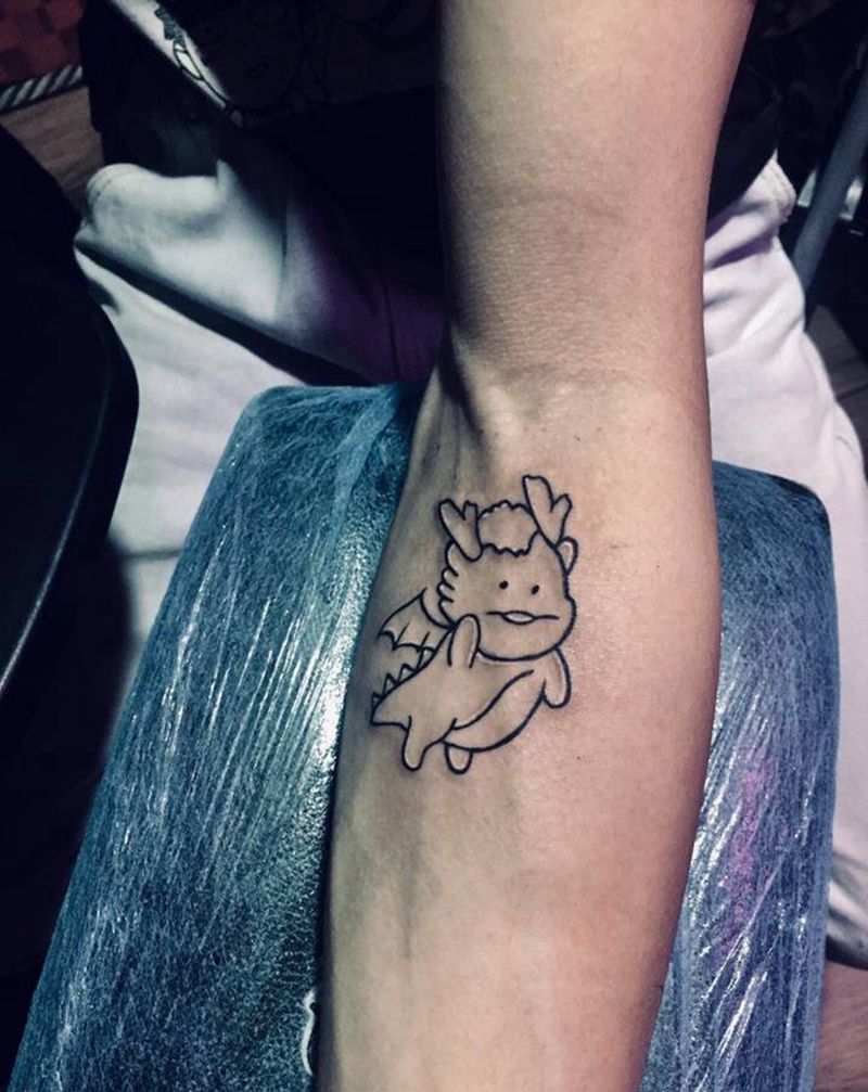 小清新纹身图片_手臂纹身图案