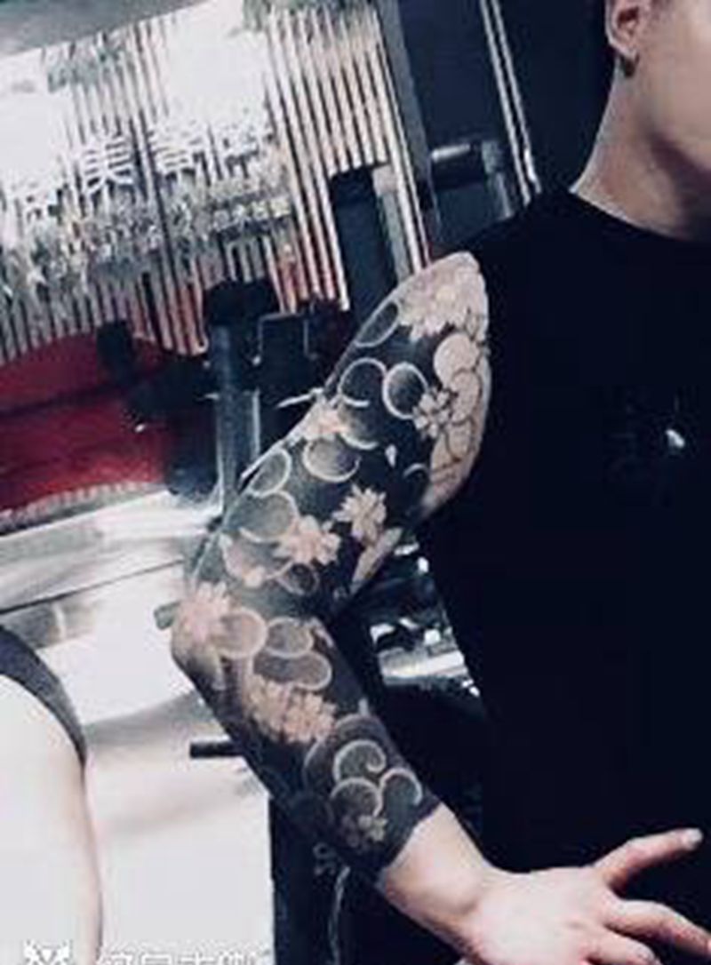 买家秀完成度60％的花臂纹身图片_手臂纹身图案