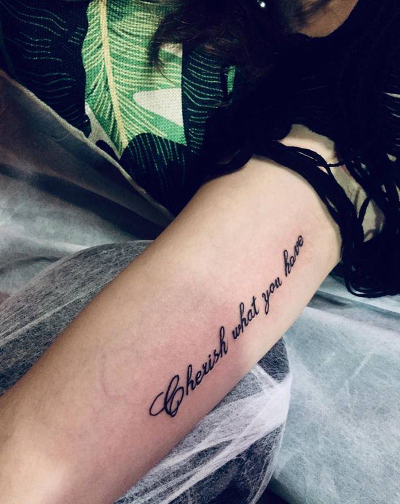 小英文纹身图片_手臂纹身图案