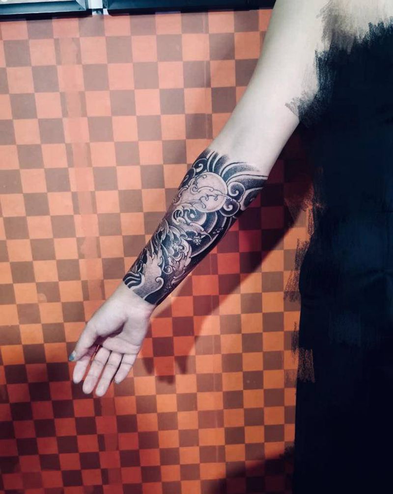 老纹身添加纹身图片_手臂纹身图案