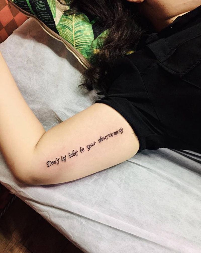 英文纹身图片_手臂纹身图案