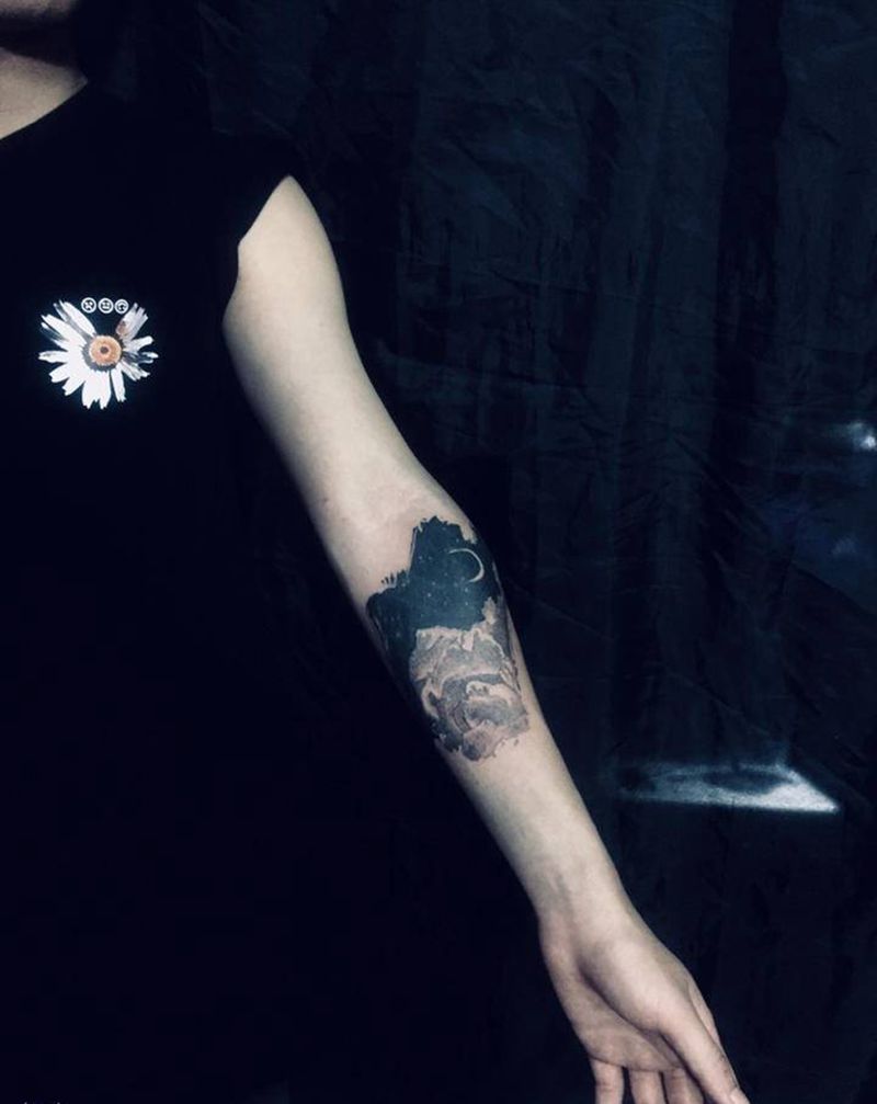 遮盖纹身图片_手臂纹身图案