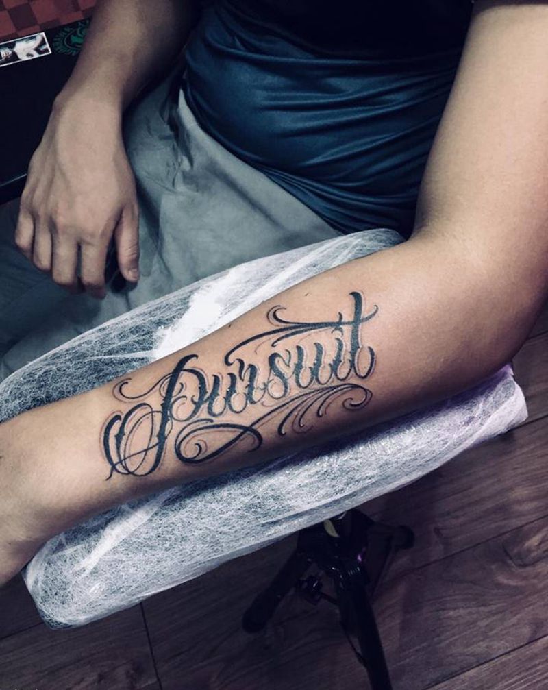 奇卡诺英文纹身图片_手臂纹身图案