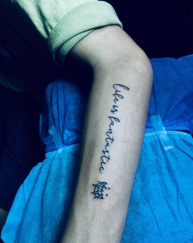 英文纹身图片_手臂纹身图案