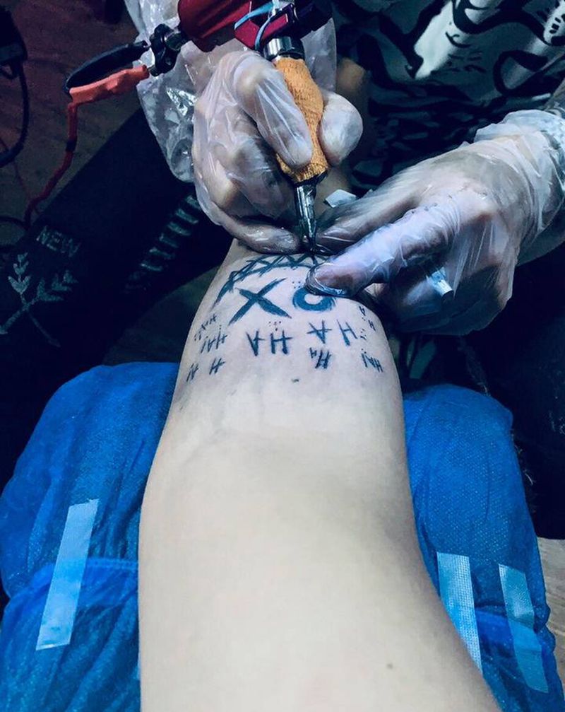 干就完事纹身图片_手臂纹身图案