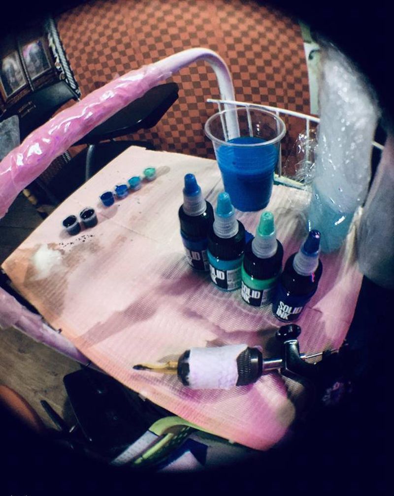 开坛作法纹身图片_手臂纹身图案