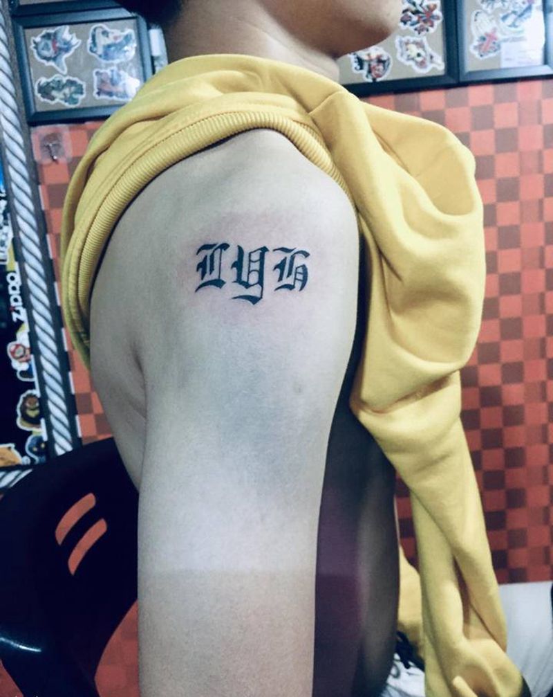 英文纹身图片_手臂纹身图案