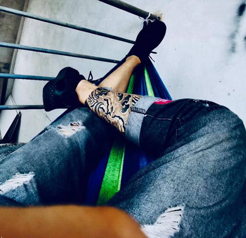 顾客恢复3个月纹身图片_腿部纹身图案