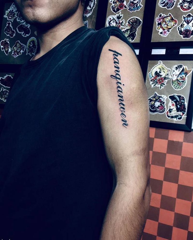 小英文纹身图片_手臂纹身图案