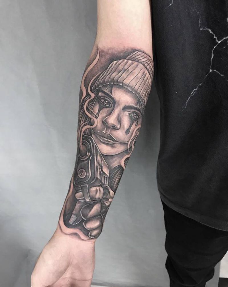 西海岸纹身纹身图片_手臂手部欧美写实纹身图案