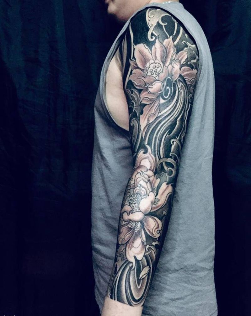 彩色下次继续纹身图片_手臂纹身图案