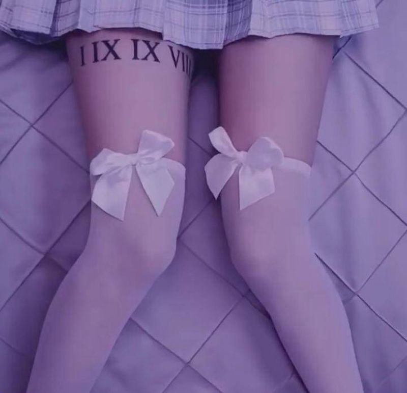 罗马数字买家秀纹身图片_腿部纹身图案