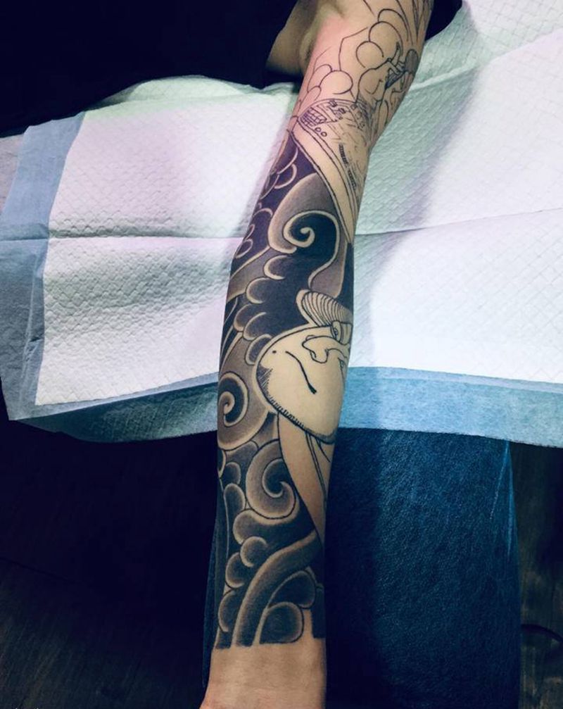 恢复20天下次继续纹身图片_手臂纹身图案