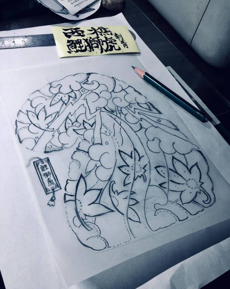 随笔练练纹身图片_手臂胸部纹身图案