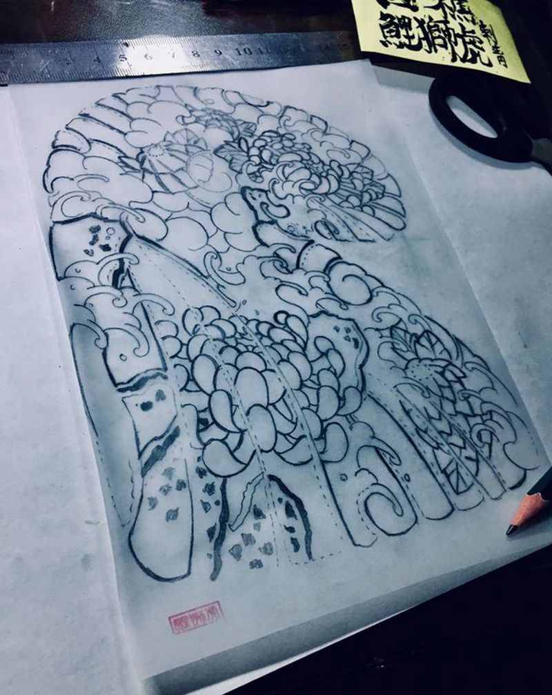 随笔练练纹身图片_手臂胸部纹身图案