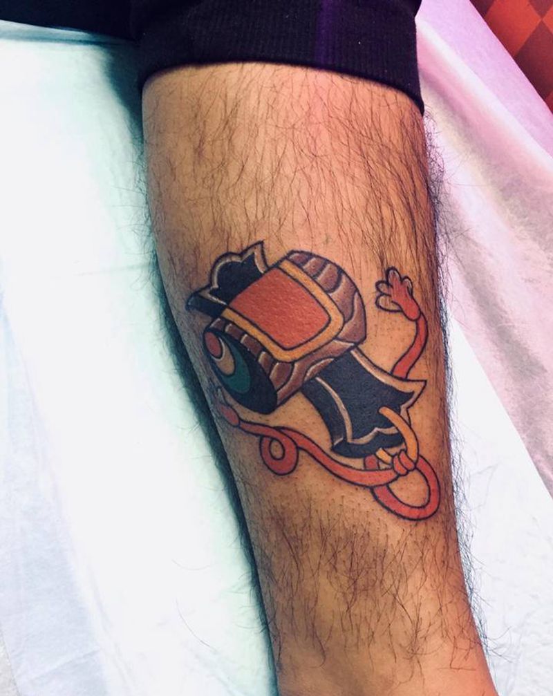 传统小图纹身图片_腿部纹身图案