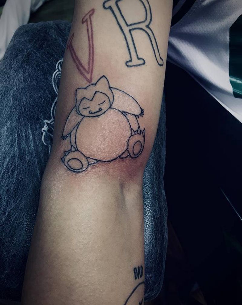 卡比兽纹身图片_手臂纹身图案