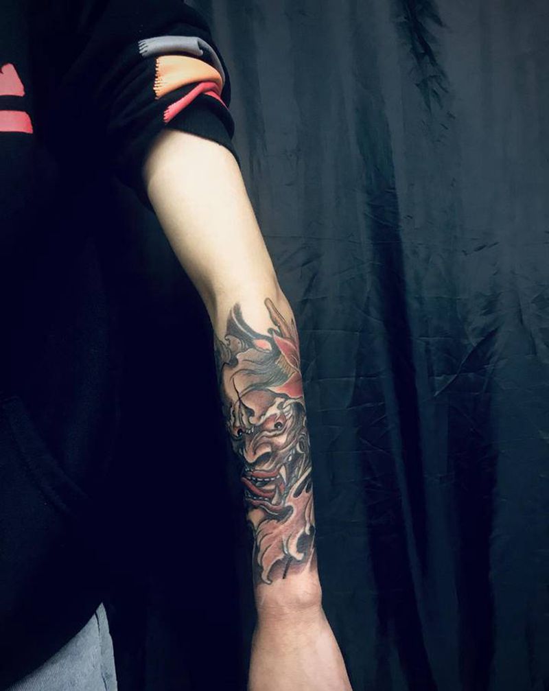 般若纹身图片_手臂纹身图案