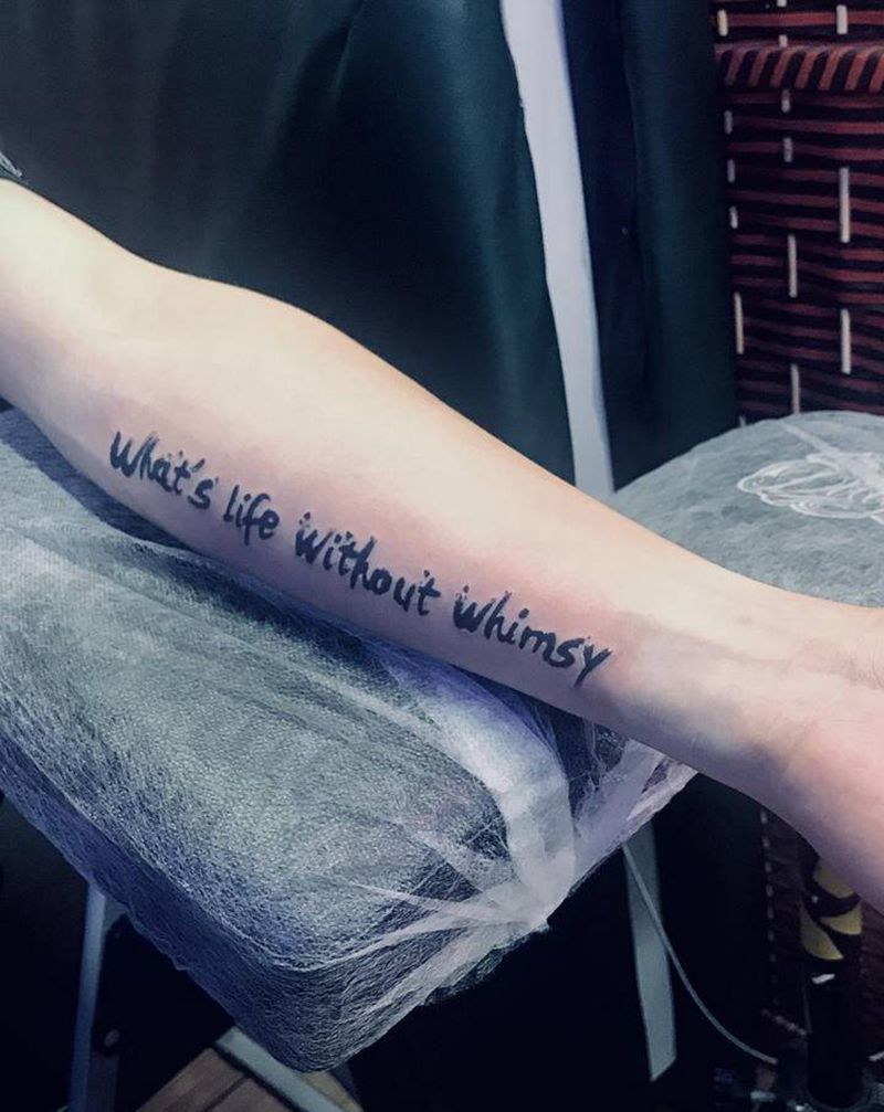 英文纹身图片_手臂纹身图案