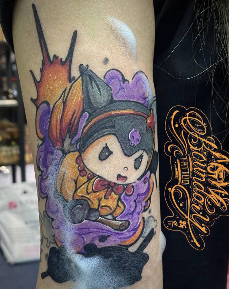 遮盖客稿纹身图片_手臂New School纹身图案