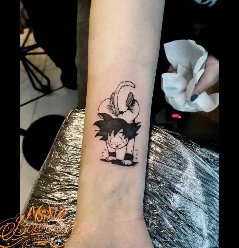 龙珠纹身图片_手臂New School纹身图案