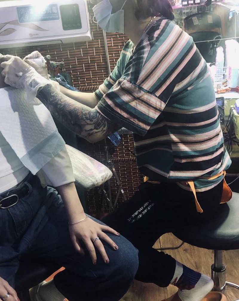 日常工作纹身图片_手臂纹身图案