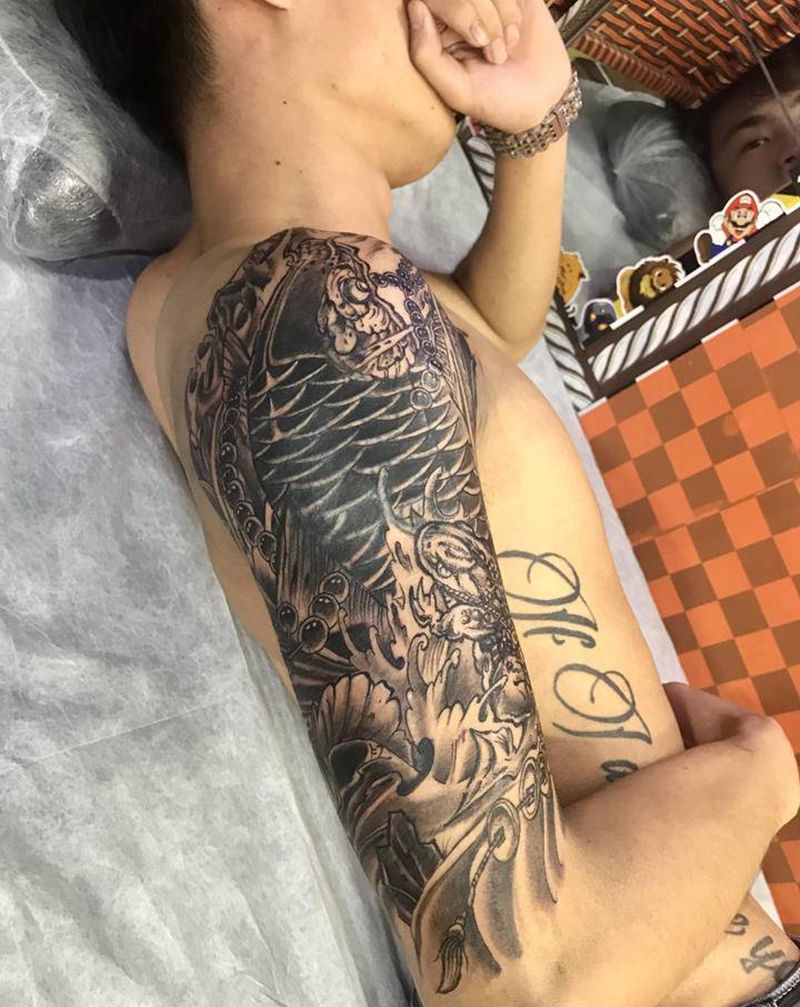 原图没P纹身图片_手臂纹身图案