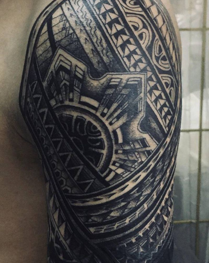 图腾遮盖纹身图片_手臂纹身图案
