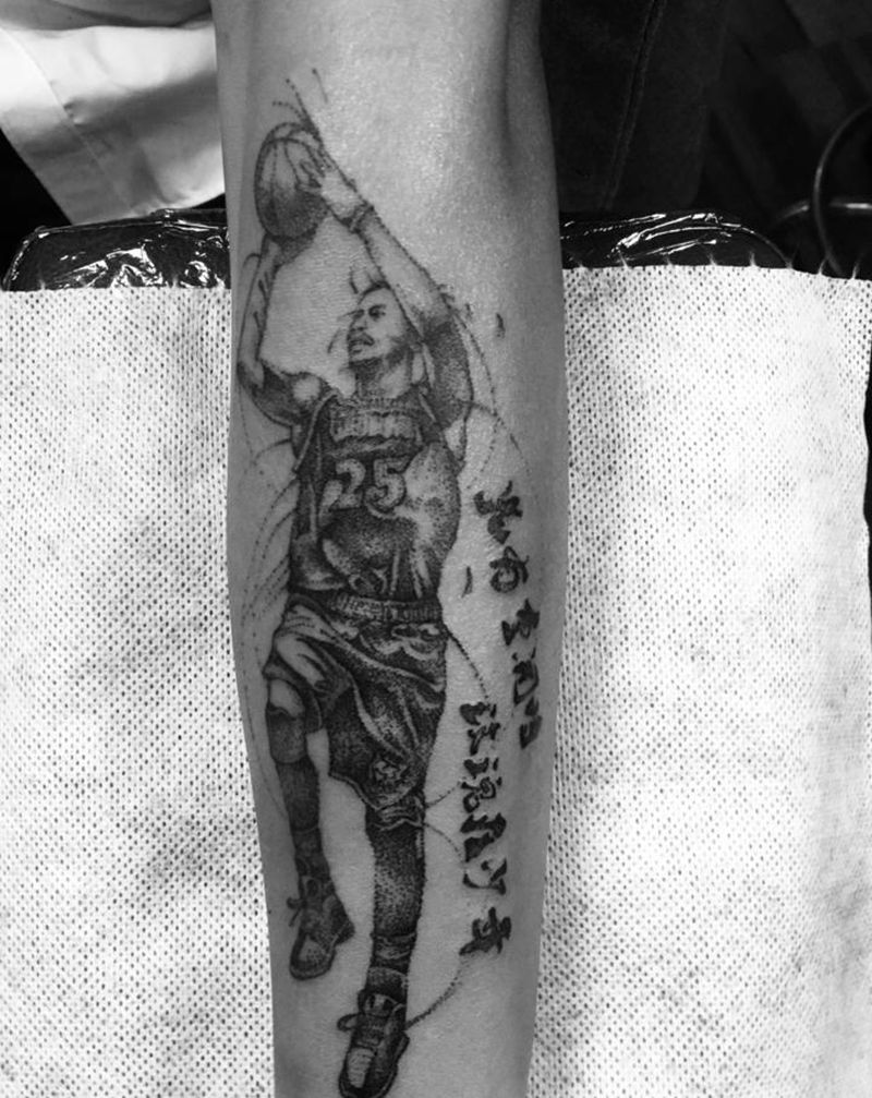 玫瑰绽放纹身图片_手臂纹身图案