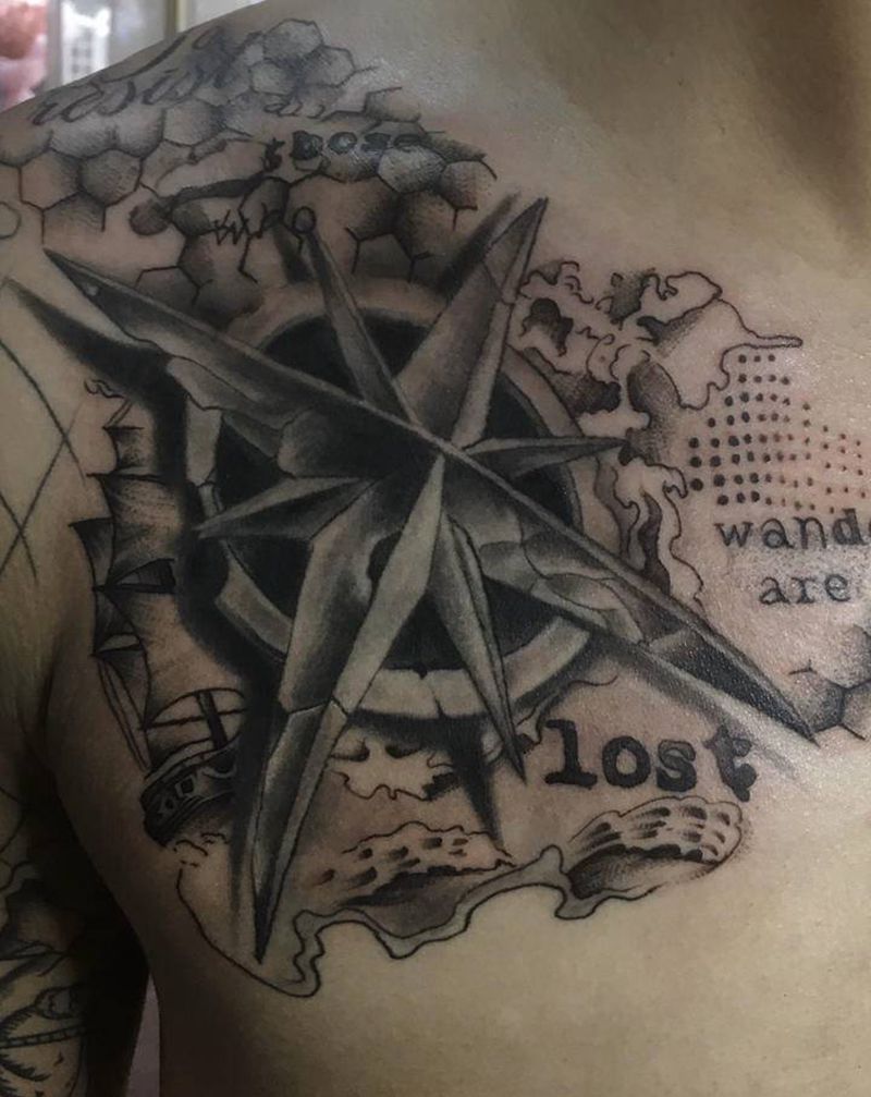 添加纹身图片_胸部纹身图案