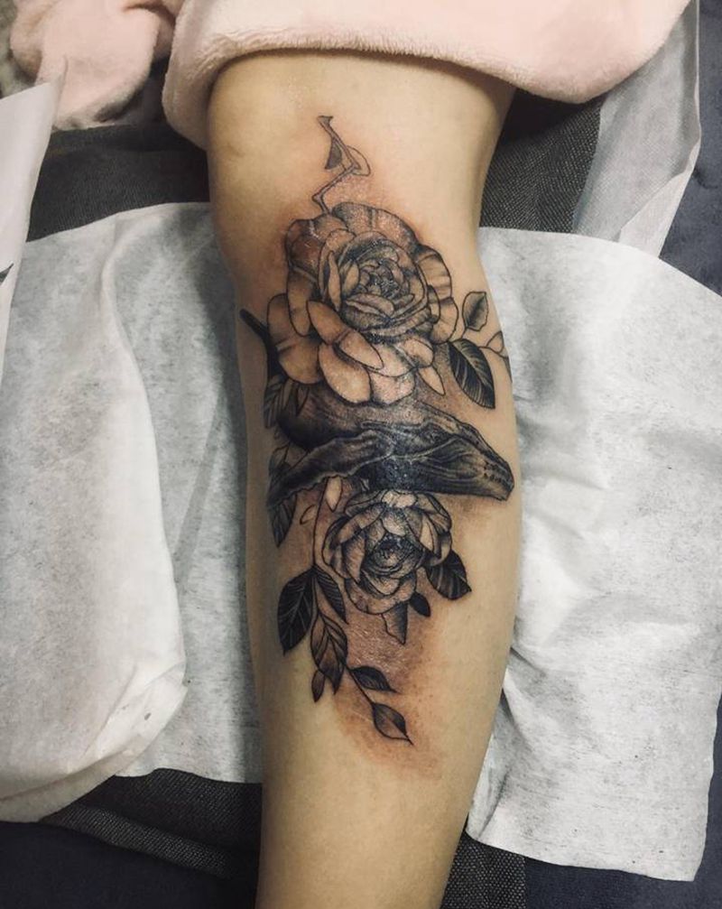 遮疤纹身图片_手部肩部纹身图案