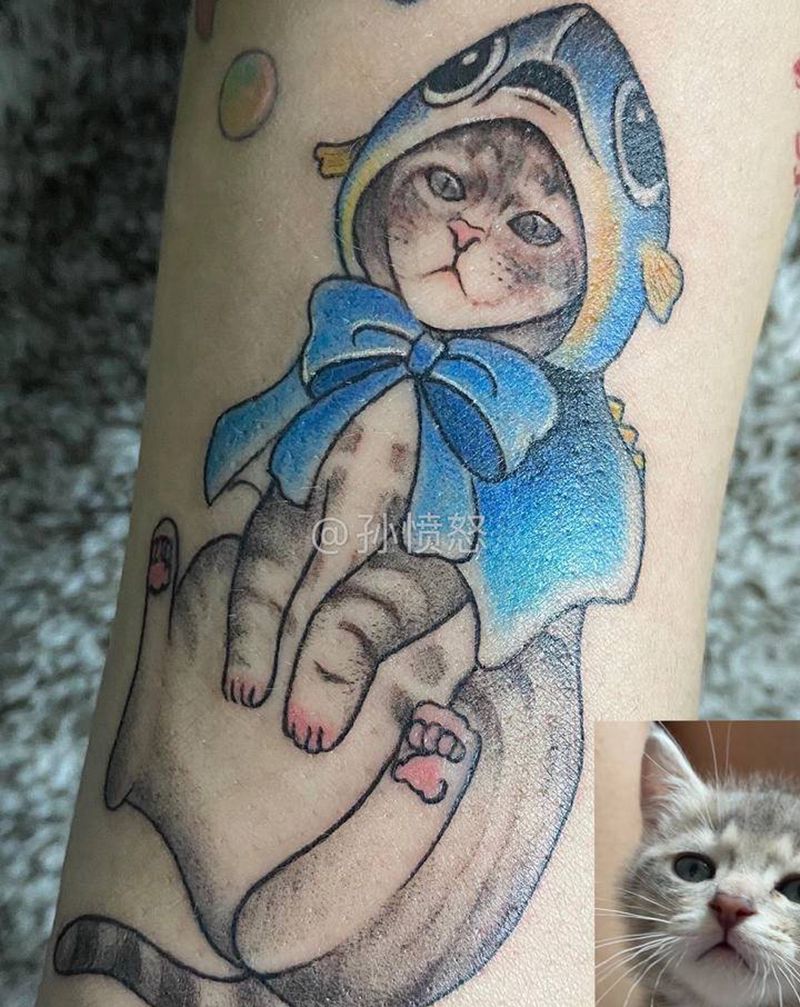 #茶茶纹身图片_手部手臂纹身图案