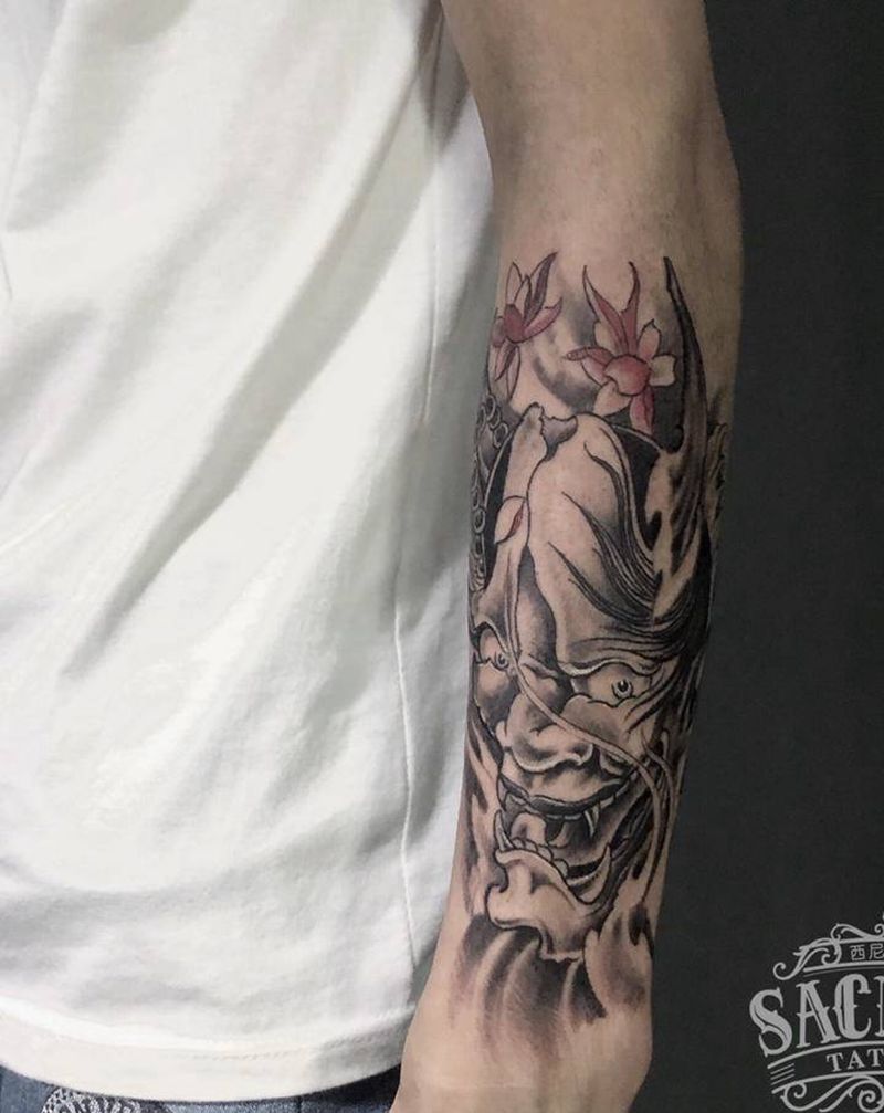 般若纹身图片_手臂手部新传统纹身图案