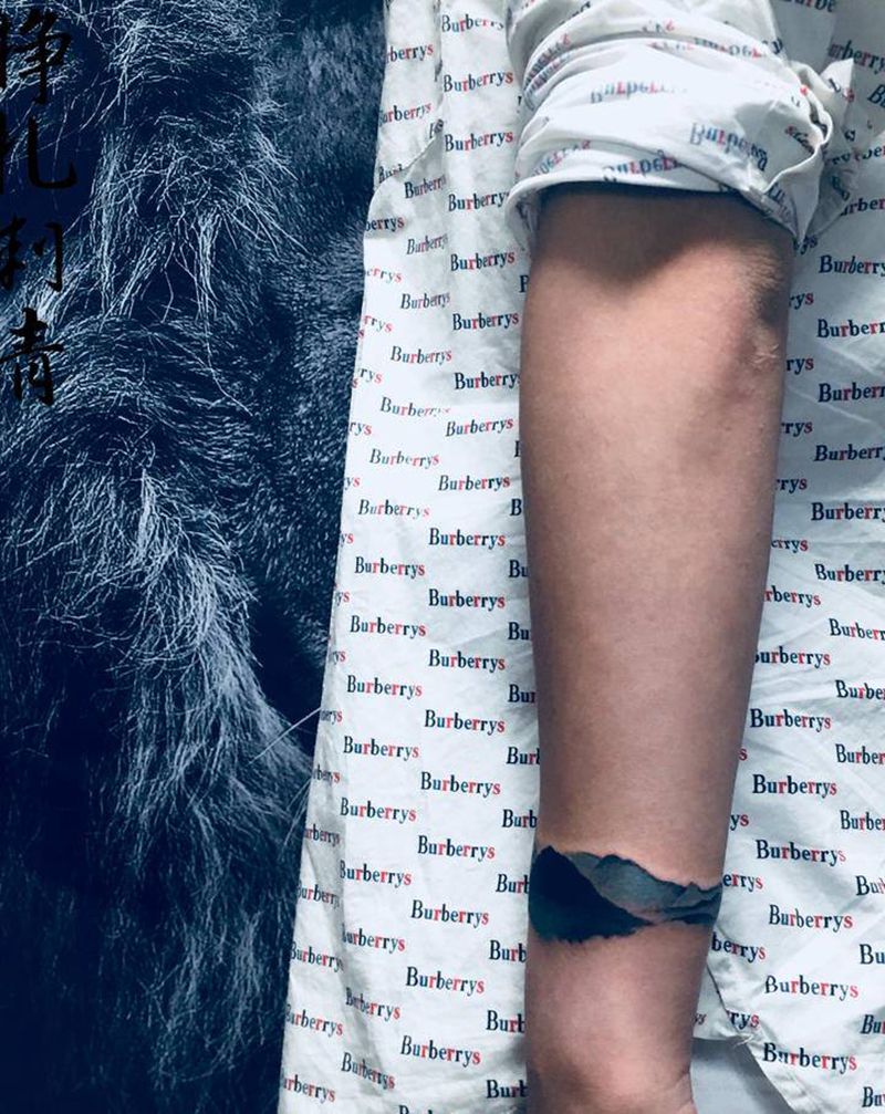 【回家】纹身图片_手臂水墨纹身图案