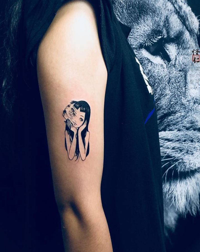 重生富江纹身图片_手臂富江纹身图案